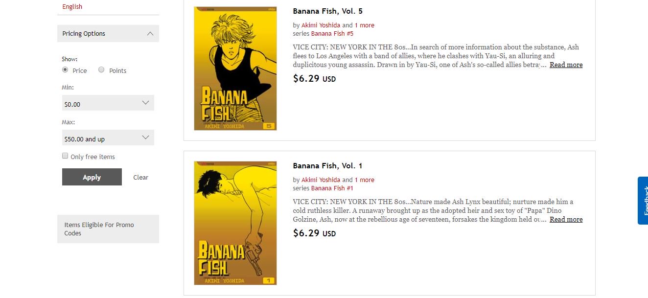 Theoasg Akimi Yoshida S Banana Fish Volumes 1 7 Pre Orders Are Up On Kobo T Co R4szzplgcw T Co Fedfk8rakd Twitter