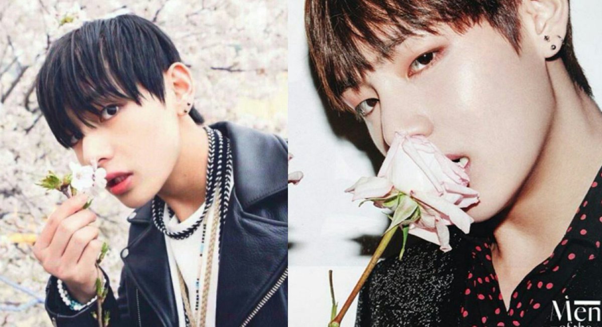 sceneryfortae's tweet photo. Taehyung and flowers, what a beautiful and ethereal concept. He’s the most delicate petal @BTS_twt https://t.co/NOuU2Rjbww