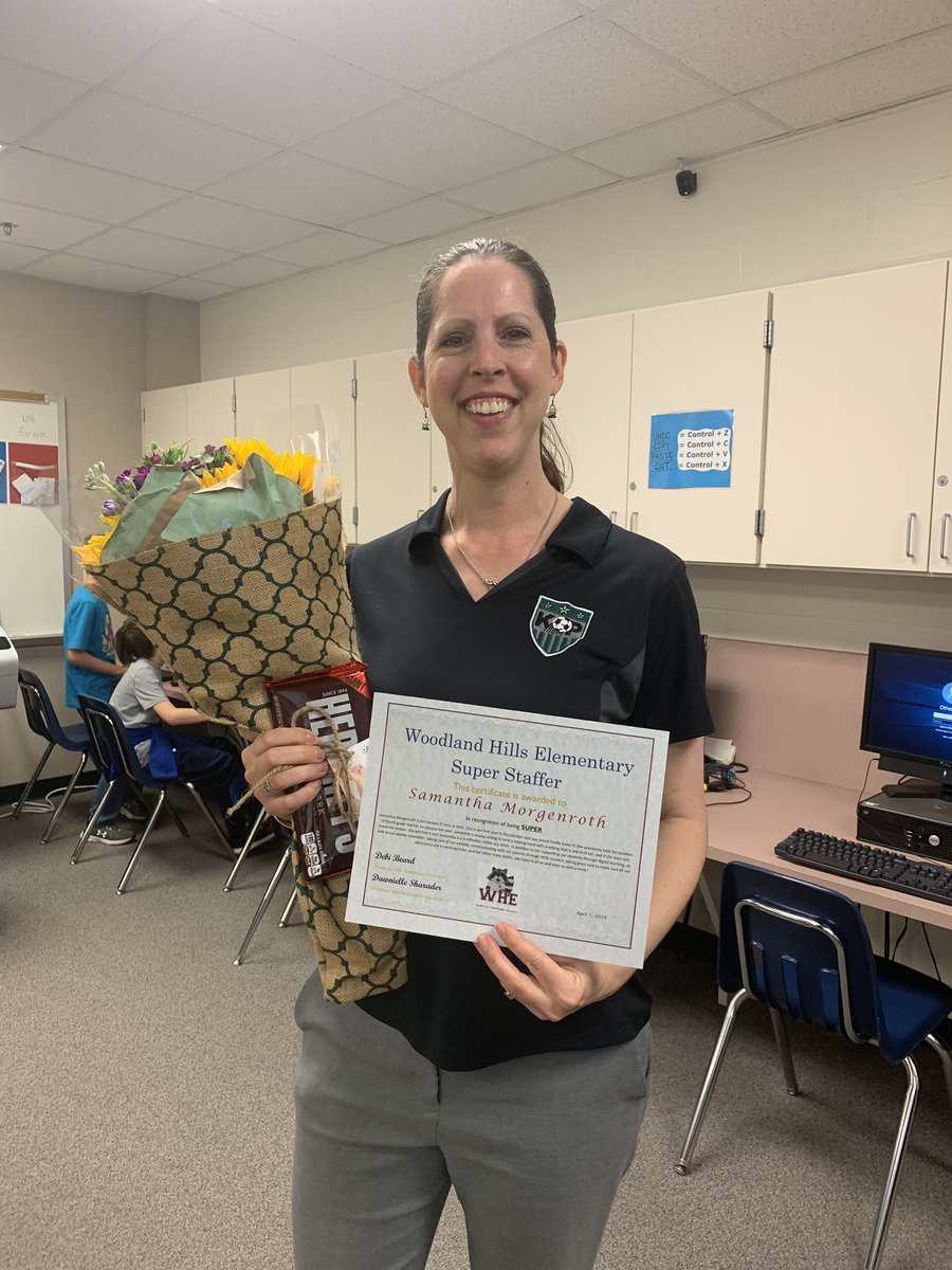 MrsDEsp5's tweet photo. Congratulations to Ms. Morgenroth
our IT, for being Super Staffer for the month of April!πβ€οΈβοΈππ @SamanthaMorgen3 @HumbleISD_WHE @HumbleISD
#HumbleISDJoy #proud2bWHE #weloveourIT #superstaffer https://t.co/1Z6GZrkyaL
