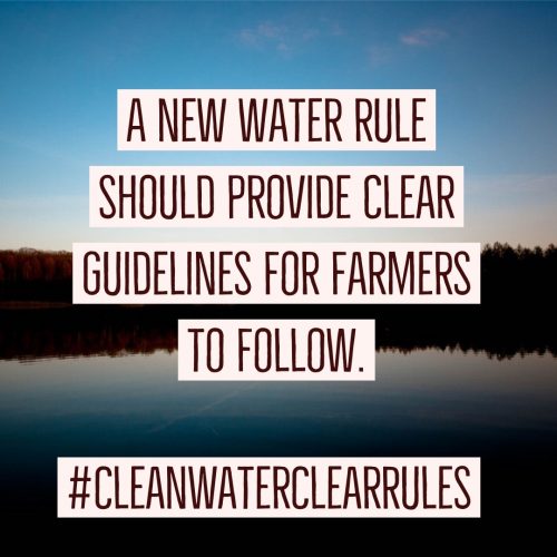 NEFarmBureau's tweet photo. Farmers need a new #WaterRule that protects clean water and provides clear guidelines. #CleanWaterClearRules https://t.co/yBbm4a9aGj