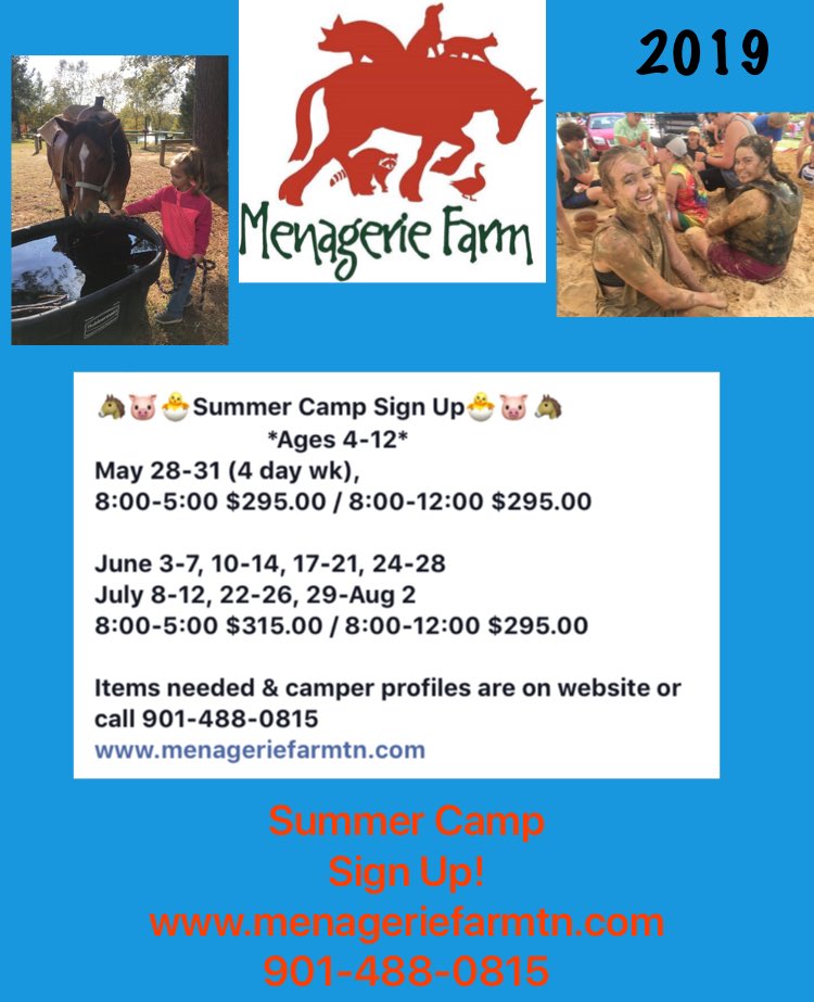 MenagerieFarm's tweet photo. It’s here, it’s time, Sign Up for Summer Camp!! Old fashion farm camp, so fun &amp; exciting! Kids being kids outside!! https://t.co/HRivHbXEbr