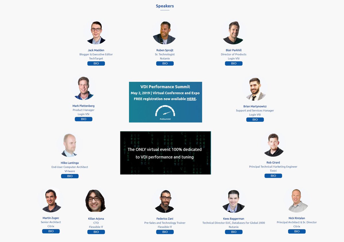 youngtech's tweet photo. I just registered for a FULL DAY online, virtual and FREE event from @loginvsi called the #VDIPerformanceSummit on May 2, 2019, specifically for Americas/US. Check out this top speaker line-up of industry experts, and reserve your ticket today! No excuses! https://t.co/yeWh5v3m5Y https://t.co/4NcHEBVtc5