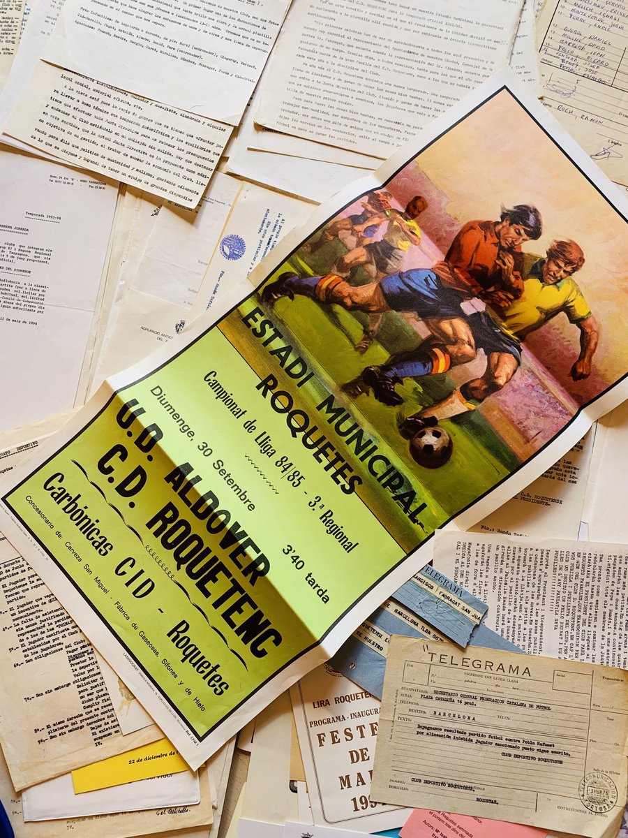 Mig any després d’haver iniciat el projecte de col.laboració amb <a href="/CDRoquetenc/">CD Roquetenc</a> hem digitalitzat un total de 3.468 documents (cartells, comunicats, actes de partits, memòries, premsa...)⚽️

Seguim treballant per preservar i difondre la memòria de la nostra ciutat i entitats📍