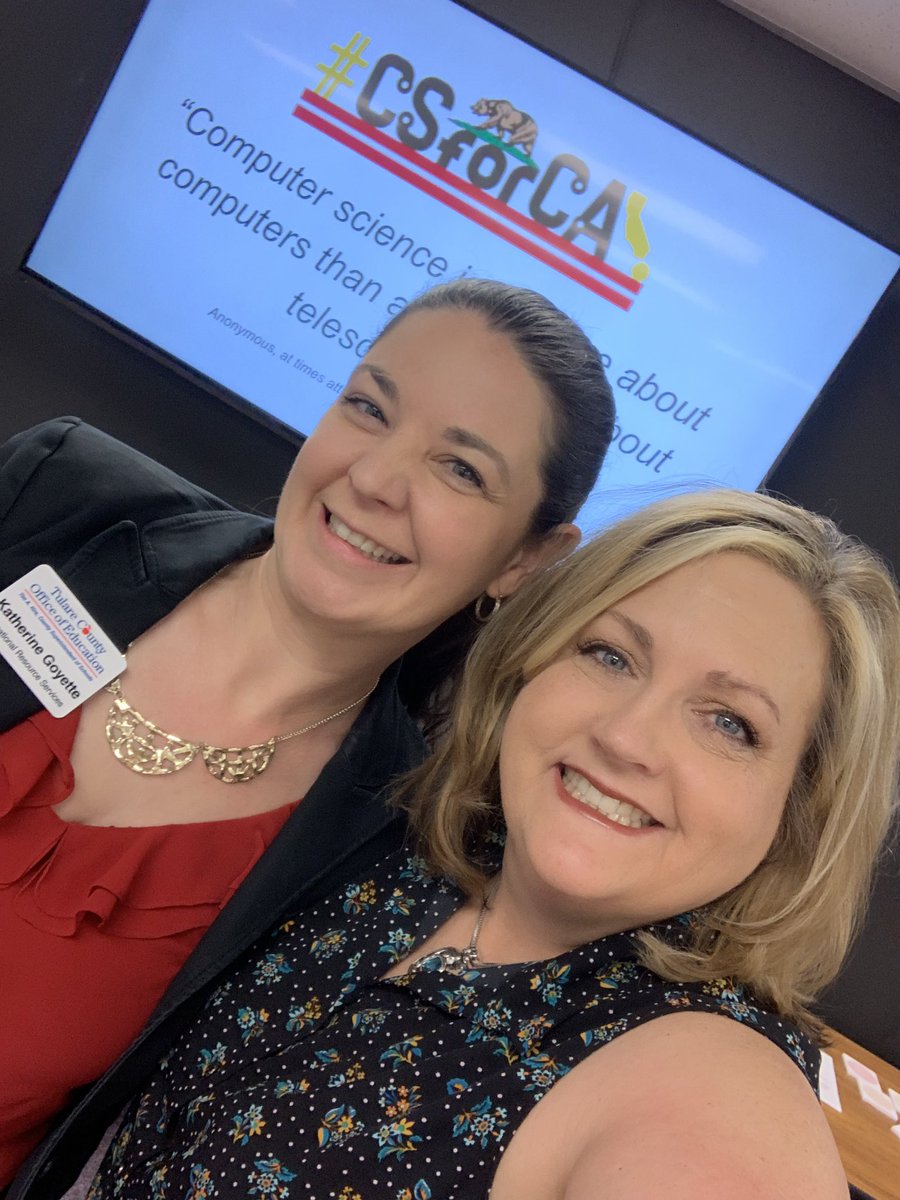 KVoge71's tweet photo. So very excited to learn from @kat_goyette #CSdecoded #CSforCA https://t.co/XEXUtMf0sa