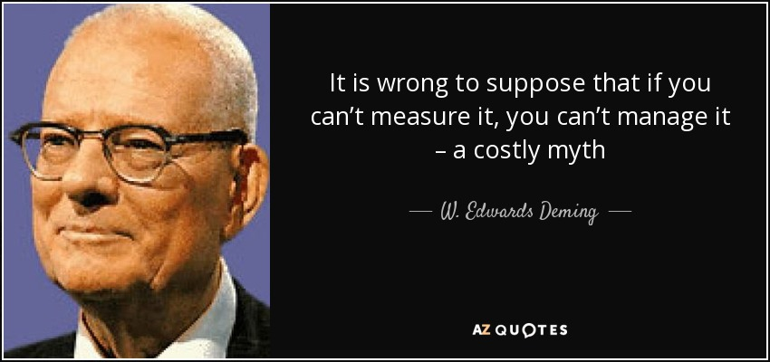 thescaleupgroup's tweet photo. "It is wrong to suppose that if you can’t measure it, you can’t manage it – a costly myth." - Deming https://t.co/Z9woyhzwmD