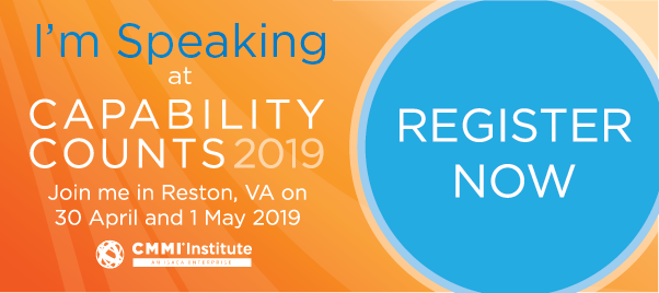 LarrySchwartz1's tweet photo. Come to the Capability Counts this month and hear how MAXIMUS Federal attained CMMI Maturity Level 5, and how you too can develop a roadmap to process excellence.

#maximusfederal #cmmi #continuousimprovement #leadingthepack https://t.co/p3Zc3FAbDA
