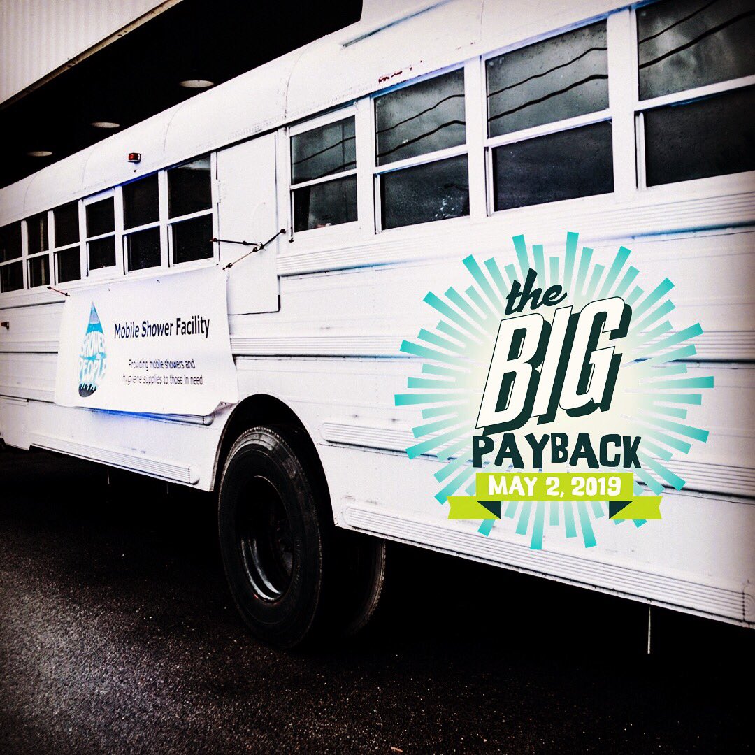 ShowerThePpl's tweet photo. #savethedate and join us on Thursday, May 2 during The @CFMT 6th annual #BigPayback and help us continue to provide #PeaceLoveShowers to those in need in #Nashville 
#NashvilleTN #GivingDay #Philanthropy  
#showerthepeople #mobileshower  #nonprofit #homeless #Peace #Love #Showers https://t.co/7zyb8x09S5