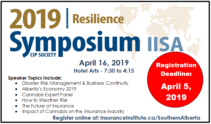Only a few days left to get registered for a full day of industry updates with top speakers from across North America! You will not want to miss this, register today: tinyurl.com/yyekukgc #insurance #symposiumSA #Alberta #riskmanagement