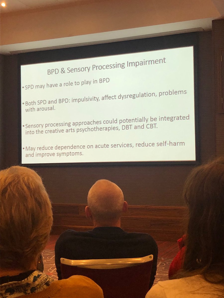 #BIGSPD19 considering the need for an increase in sensory processing assessment within OPD.