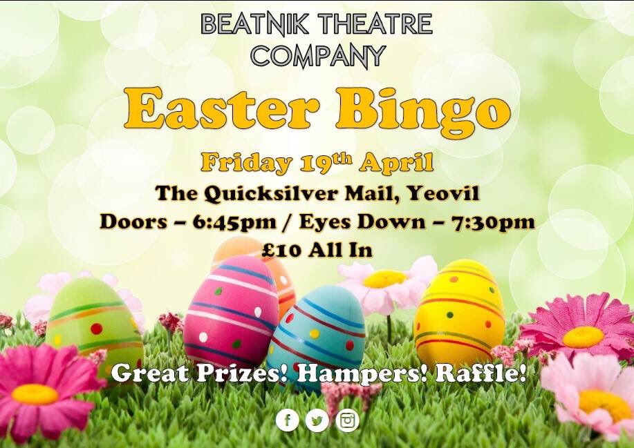 beatniktheatre's tweet image. Make this Good Friday a REALLY good Friday and join us at The @QuicksilverMail on the 19th April! £10 All In with some great prizes to be won! 
Doors - 6:45pm
Eyes Down - 7:30pm
We’d love to see you as we continue our journey to the swamp for Shrek the Musical 2020!
#WhatsUpDuloc