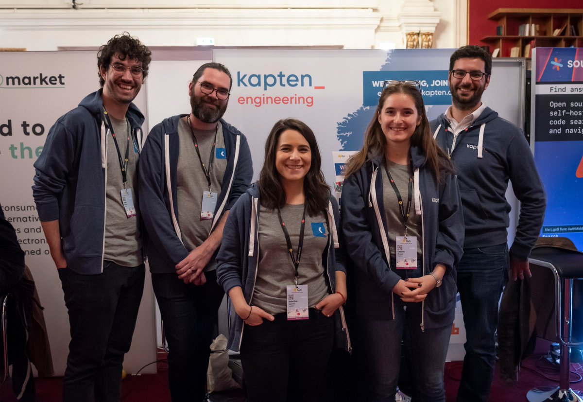 Kapten_tech's tweet image. Want to know the recipe for a great #dotGo conference? A happy Kapten team, a beautiful booth, inspiring talks, amazing attendees. We’ll publish a recap article of our team favorite conferences. Don’t miss it!