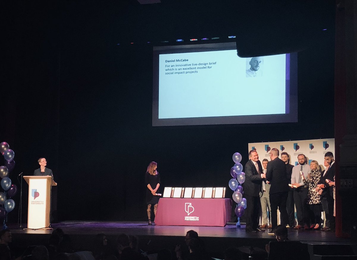 estelletaylorGD's tweet photo. @newtheatreroyal for the #VCawards2019 @portsmouthuni this afternoon to celebrate my fabulous colleague @danmccabe_ for his work @UniPortBAGD with @BigMouthGets and @BiteTheBallot https://t.co/AEwTOwalQe