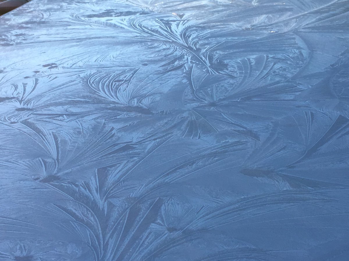 constablestokes's tweet photo. Remembering those frosty winter days. Hoping we are done for a while. But gotta say these crystal patterns are beautiful! #bringonspring #iceisnice #snowtiresoff #sunshine #stoked https://t.co/XrdqsO50Js