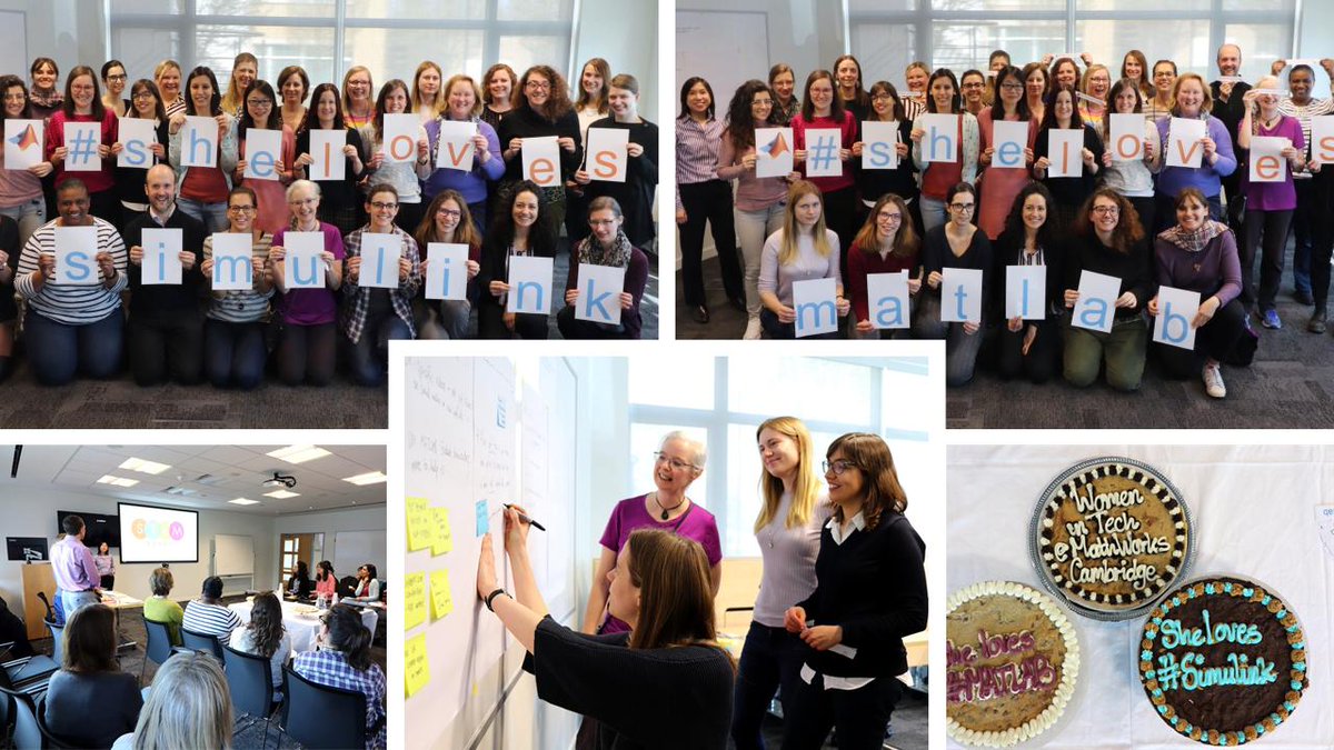 We celebrated women in the workplace at MathWorks UK last week. We had a great time meeting new colleagues, coming up with ideas to foster diversity and inclusion and had fun with the group photos! 
#shelovesmatlab #shelovessimulink #mathworks #womenintech