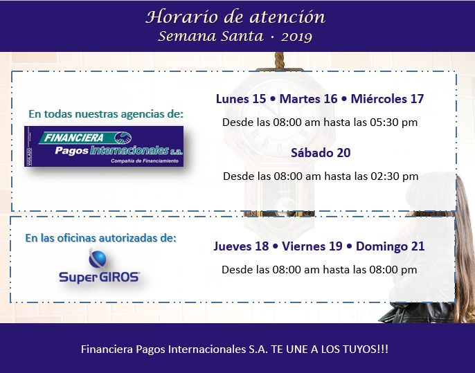 FpisaCF's tweet photo. Horario de atención en Semana Santa • 2019
Más información en: https://t.co/6GHh1570xI https://t.co/xUEVv6DIlE