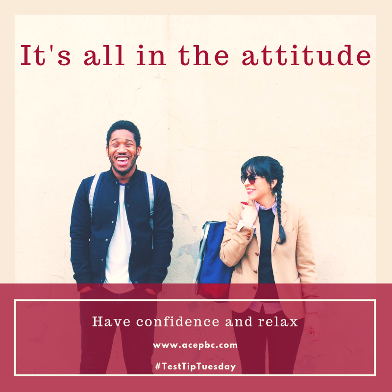 MathTalkers's tweet photo. #TestTipTuesday: It's all in the attitude: have confidence and relax.
#AdultEd
#GED
#Mathtalkers https://t.co/Hv0DMnKb8c