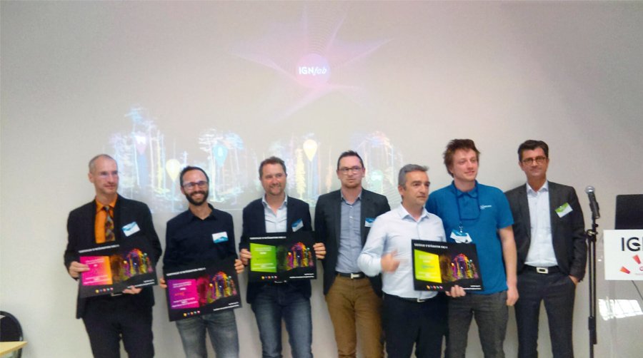 IGNFrance's tweet photo. #IGNFabEvent Félicitations aux 5 lauréats du 5e appel à projets #IGNfab : @SMAG_SmartAgri, Dynamiques Foncières, @ITSAPinstitut, @e_attract et Open Business Agriculture ! #innovation #agriculture #foret #biodiversité #startup #IGN https://t.co/q3n4mJ6I4h