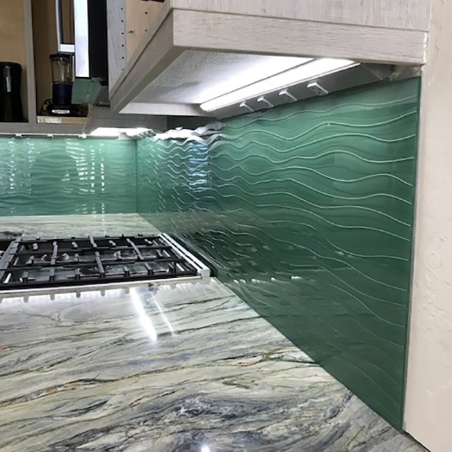 CastGlassImages's tweet image. Timeless Texture - With Cast Glass Images' backsplashes, no two backsplashes are the same. Dazzle your kitchen with these luxurious textures and color combinations to make an artistic statement! #backsplash #castglass #modern #contemporary #linear #paintedglass #wavy #homeremodel