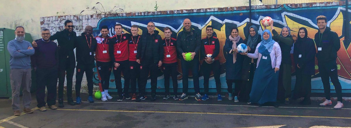 jasonmohammad's tweet photo. So proud to have been asked to speak today at Cardiff Muslim Primary School. Very busy football event with @USWSport @USW_FootballCP @theredcardwales @Swharts6. Delighted to meet the staff, pupils &amp; teams. Great work by all. Thank you for listening and for the welcome! https://t.co/jvmfTrV6My