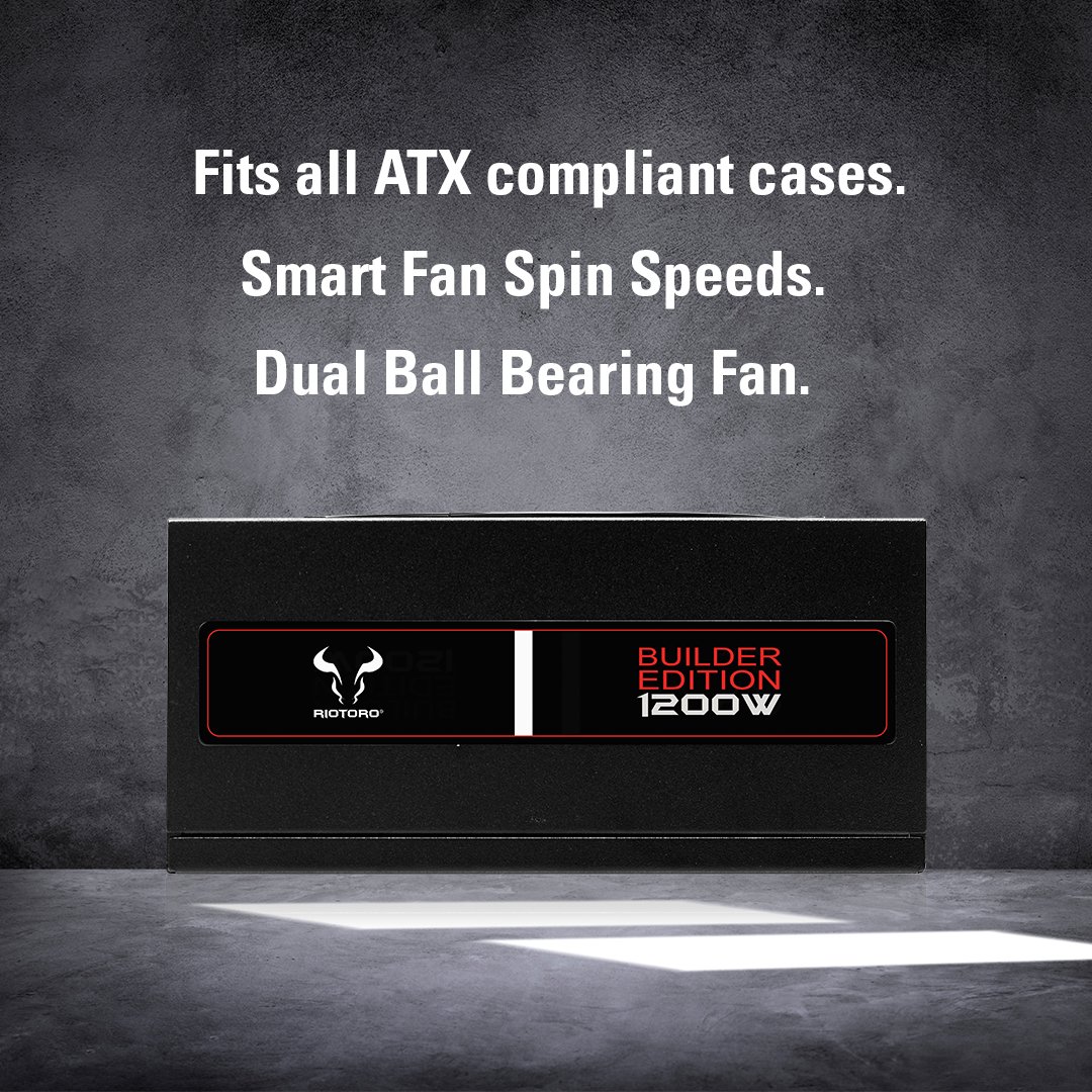 ⚡ Delivering 1200 watts of stable power with 80 PLUS Gold efficiency, the Builder Edition 1200W power supply is ideal for extreme gaming rigs.