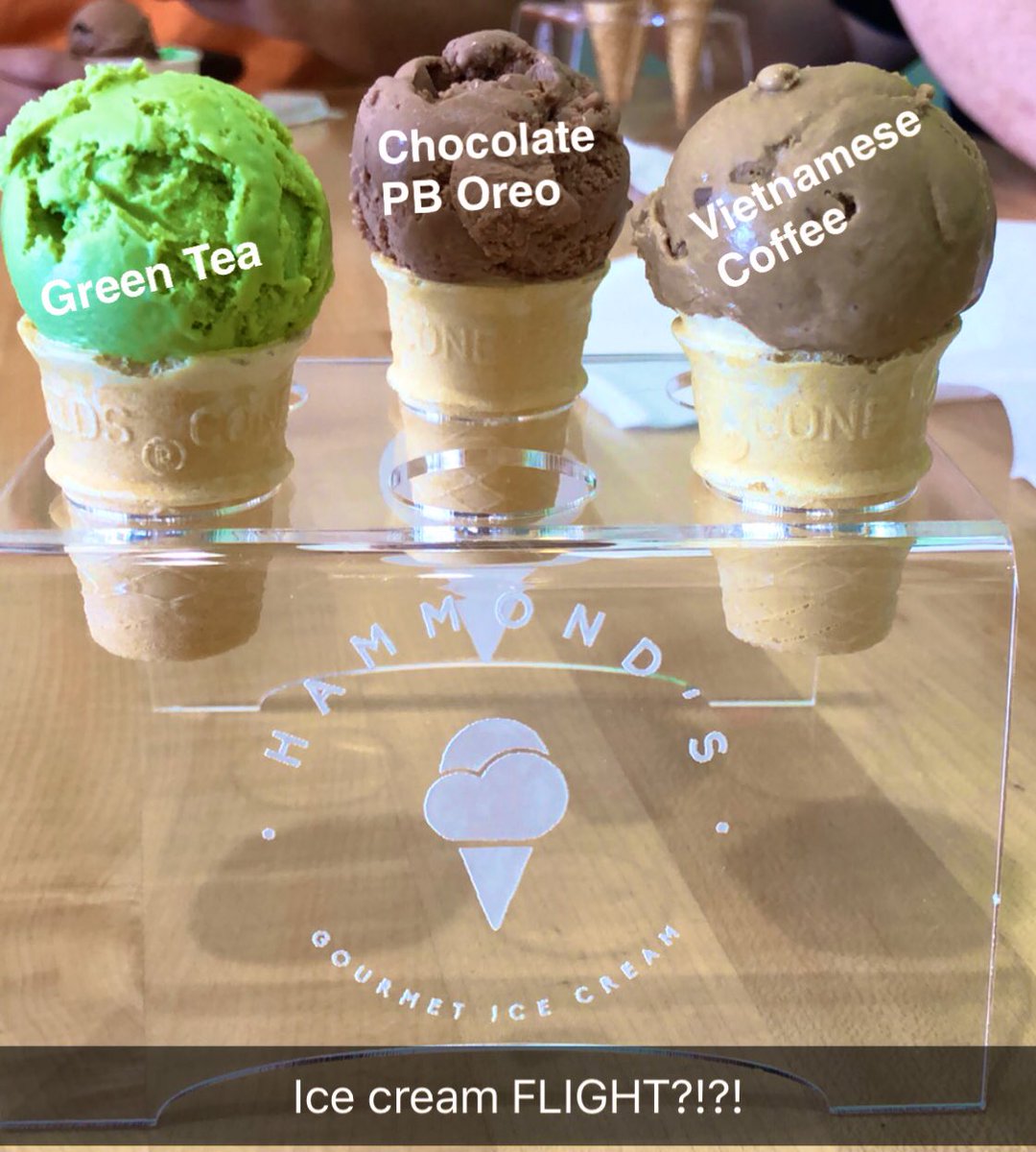 DateAFoodie's tweet image. #DateAFoodie because if there’s an option for a dessert sampler, baby, we getting the dessert sampler. #tasteEverything #JustALilSumSum 

#Foodie #foodiesofinstagram #FoodieLife #HammondsIceCream #SanDiego #IceCreamFlight #Matcha #GreenTea #VietnameseCoffee #OreoPB