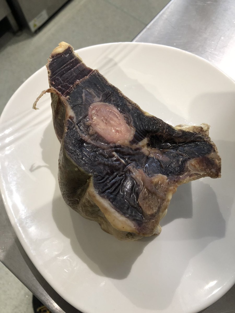 Reestit Mutton.

Think Seranno ham, but with mutton.
Salted for 6 weeks then hung in the rafters of a Croft house for up to 6 years!
Peat smoke from the fire continues the process of curing.
Traditionally chopped and made into broth.
A huge inspiration for a dish on our next menu
