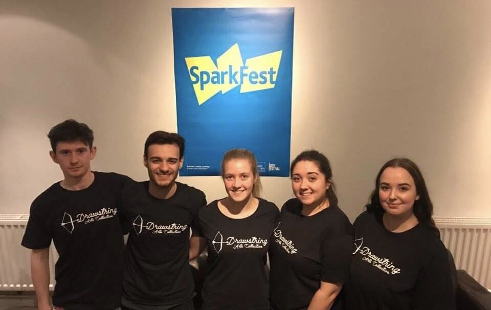 ArtsDrawstring's tweet photo. We love our new Drawstring Arts Collective T-shirts!! 😍😍 A big thank you to Chloë Horrex at One Stop Scouting Ltd for making them! #drawstringartscollective #drawstring #takeaim #tshirts #sparkfest #bathspauni #bathspaprods #represent #theatre #bath https://t.co/YkRVcO4TY6