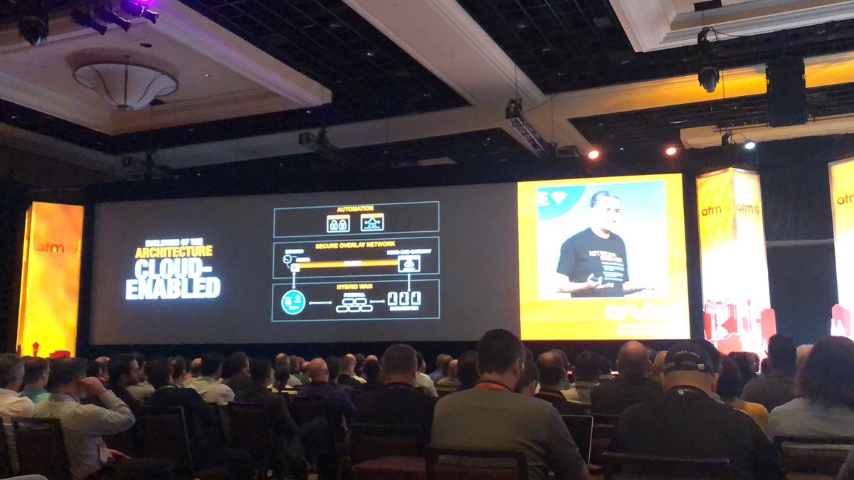 CyberKori's tweet photo. Bringing the network together with a #SD-WAN overlay protect the Wan, and datacenter, with a virtual controller than can be deployed anywhere #MFDx #ATM19 #totalpackets https://t.co/l7DWVMsLfB