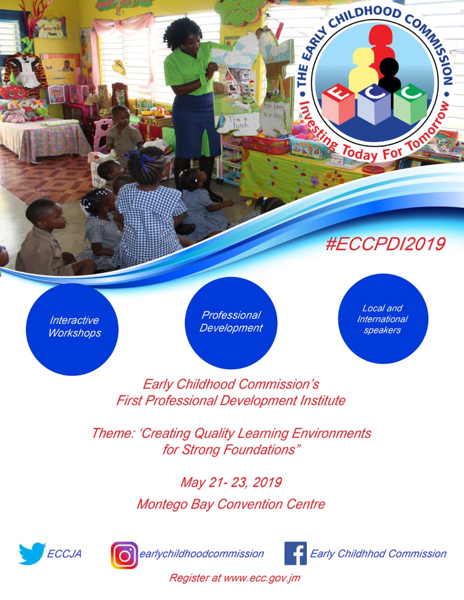 ECCJA's tweet photo. Remember to register for ECC's First Professional Development Institute! 👇🏾👇🏾👇🏾👇🏾. #ECCPDI2019 @terrelonge2016 @tkmsingh @karlenedesland1 https://t.co/JSemDg2BDz