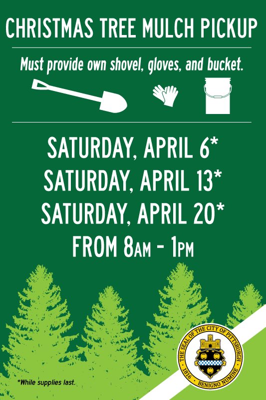 We want to say "thank you very mulch!" to the over 75 residents who came out this past Saturday to the <a href="/PGHDPW/">Pittsburgh Public Works</a> free mulch pick up event at the Forestry Division. Come get your free mulch at 6520 Stanton Avenue this Saturday from 8 AM-1 PM.