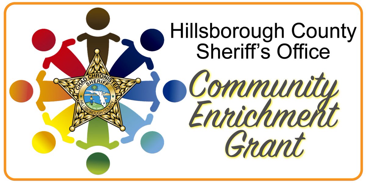 Happy to announce we are now accepting applications for our 2019 Community Enrichment Grant, check out our website at hcso.tampa.fl.us for more details and to apply.