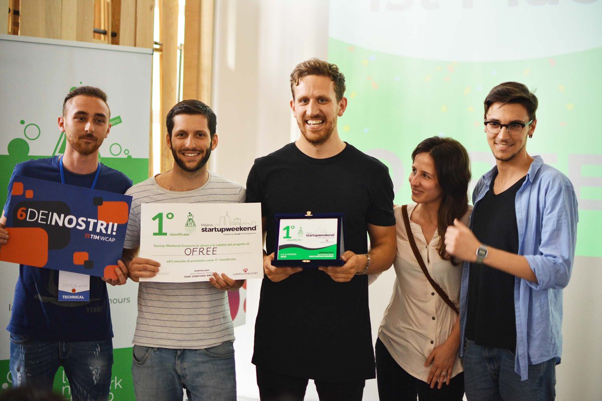 SW_Milano's tweet photo. Hai un'idea di #business nel cassetto? Scopri che ruolo ha giocato #StartupWeekend per #Ofree, vincitore dell'edizione 2018 e partecipa anche tu!
Milano, 10-11-12 maggio 😎
#SWMilano #knowhow #network #divertimento #startuplife #milano #eventi
➡️ https://t.co/mDLxCTou2S https://t.co/oY4hMFSfcs