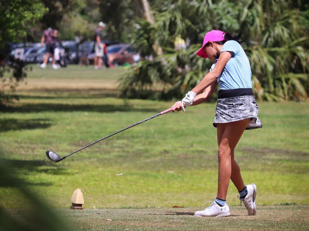 PKBGirlsTour's tweet photo. Some images from the #CFSeries enjoying fun in the #Florida sun at @RogersParkGolf with a side of GATOR-ade 🐊🐊 https://t.co/HRlTBMLVml