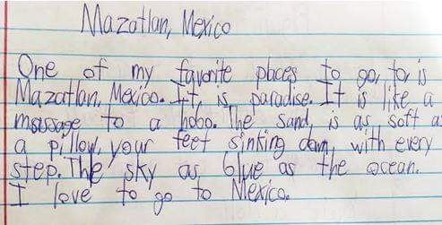 MsCudworth's tweet photo. Just had this memory sent to me from 4 years ago. Man, I love teaching 7th graders about simile and metaphor. 😄 This kid is going places. Hopefully back to Mazatlan, Mexico. https://t.co/0ynG26ZWUq
