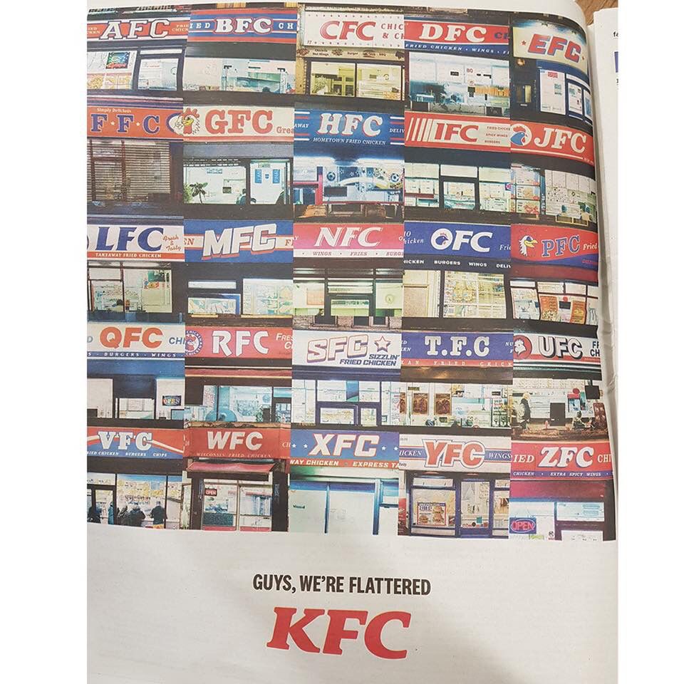 LeucarumP's tweet photo. ➕Love this from KFC🐔➕Imitation is the sincerest form of flattery➕
•
•
•
•
https://t.co/03PaZJ1p0B https://t.co/SkCTbuWU5y