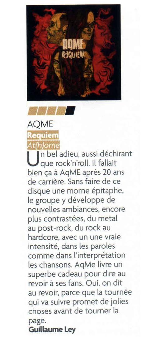 "Un bel adieu, aussi déchirant que rock'n'roll" 🤘
Merci <a href="/GuitarPartMag/">Guitar Part Magazine</a> pour la chronique !

J-9 avant la sortie de notre dernier album "Requiem" et putain qu'est-ce qu'on a hâte de vous le faire écouter !
Pour le précommander ➡ smarturl.it/AqME_Requiem