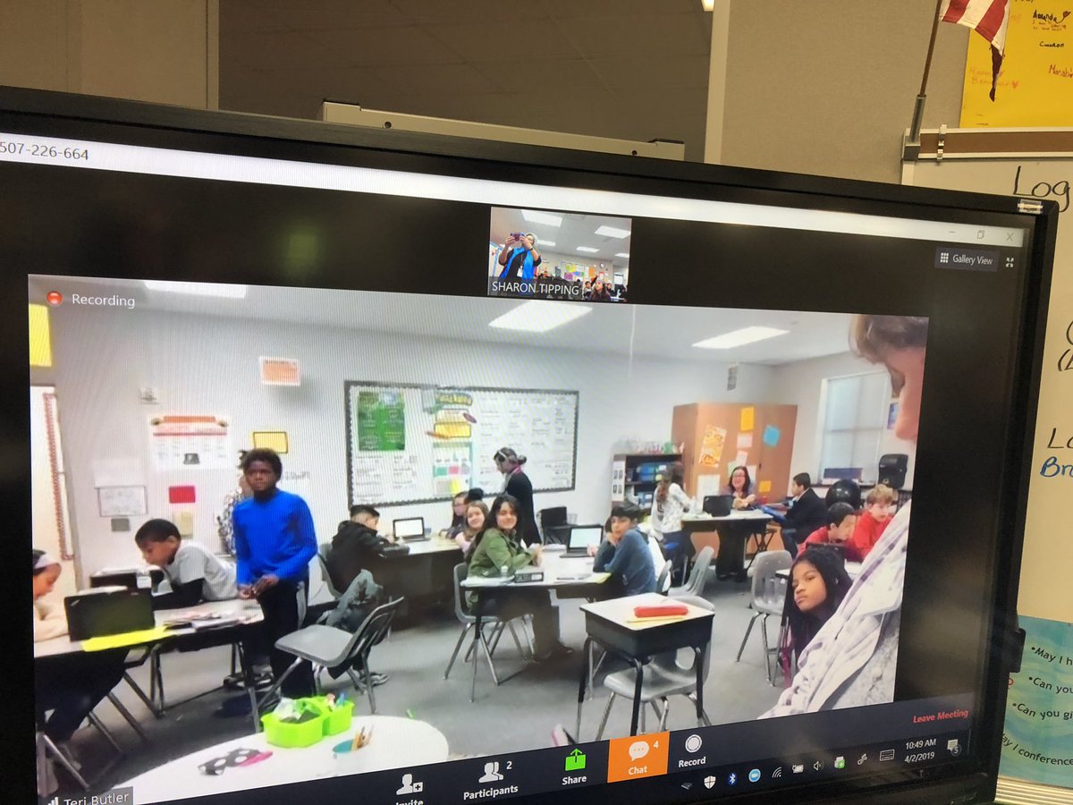tipping_sharon's tweet photo. Using Zoom to collaborate with @terib05 @Andre Elementary today during Math @KirkElementary! Awesome STAAR challenge! Thanks Andre! Haven’t tried it yet? Just do it! #kirkROAR #TLAP #KidsDeserveIt #CFISDMath #ZoomMath https://t.co/8vF7Hd59Sk