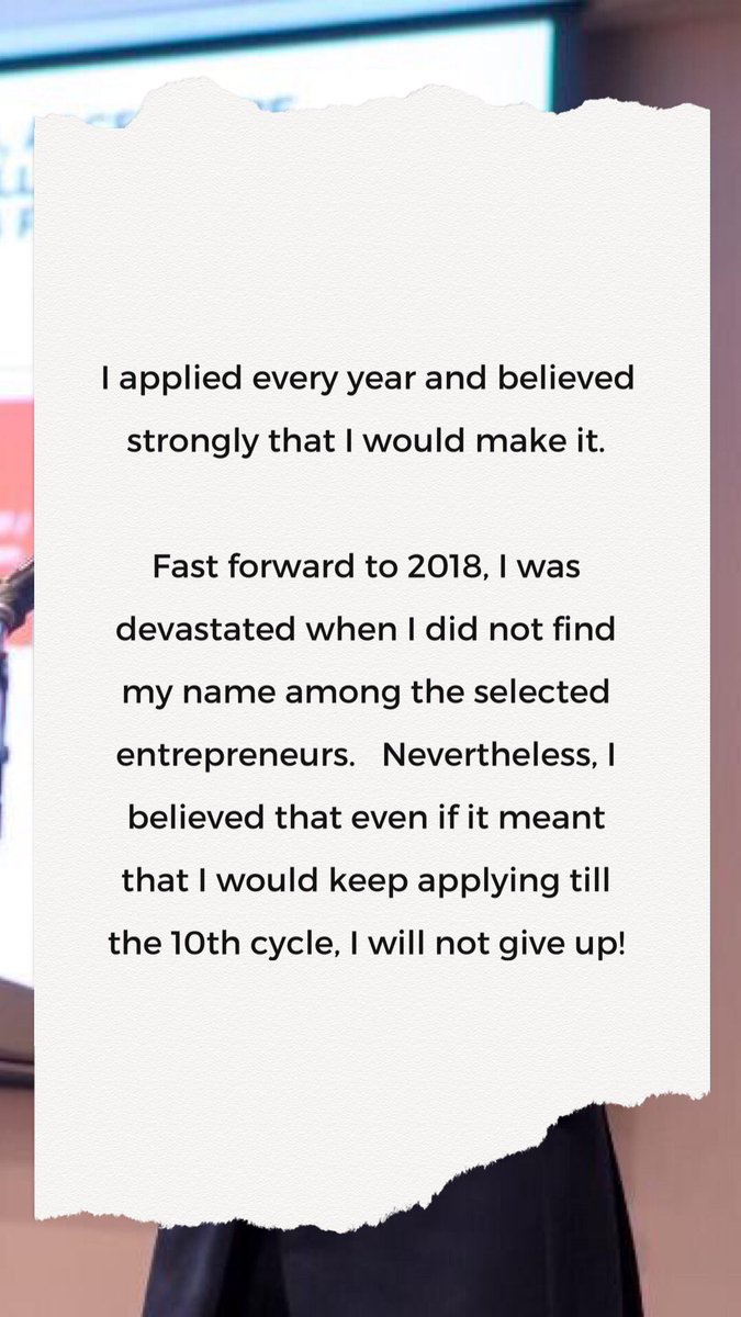 TonyElumeluFDN's tweet photo. After years of applying, this entrepreneur got selected in 2019!
It’s a thread.
#TEFselection #TEF2019 #TEFtestimonials #TEF https://t.co/khJXbGmwNH