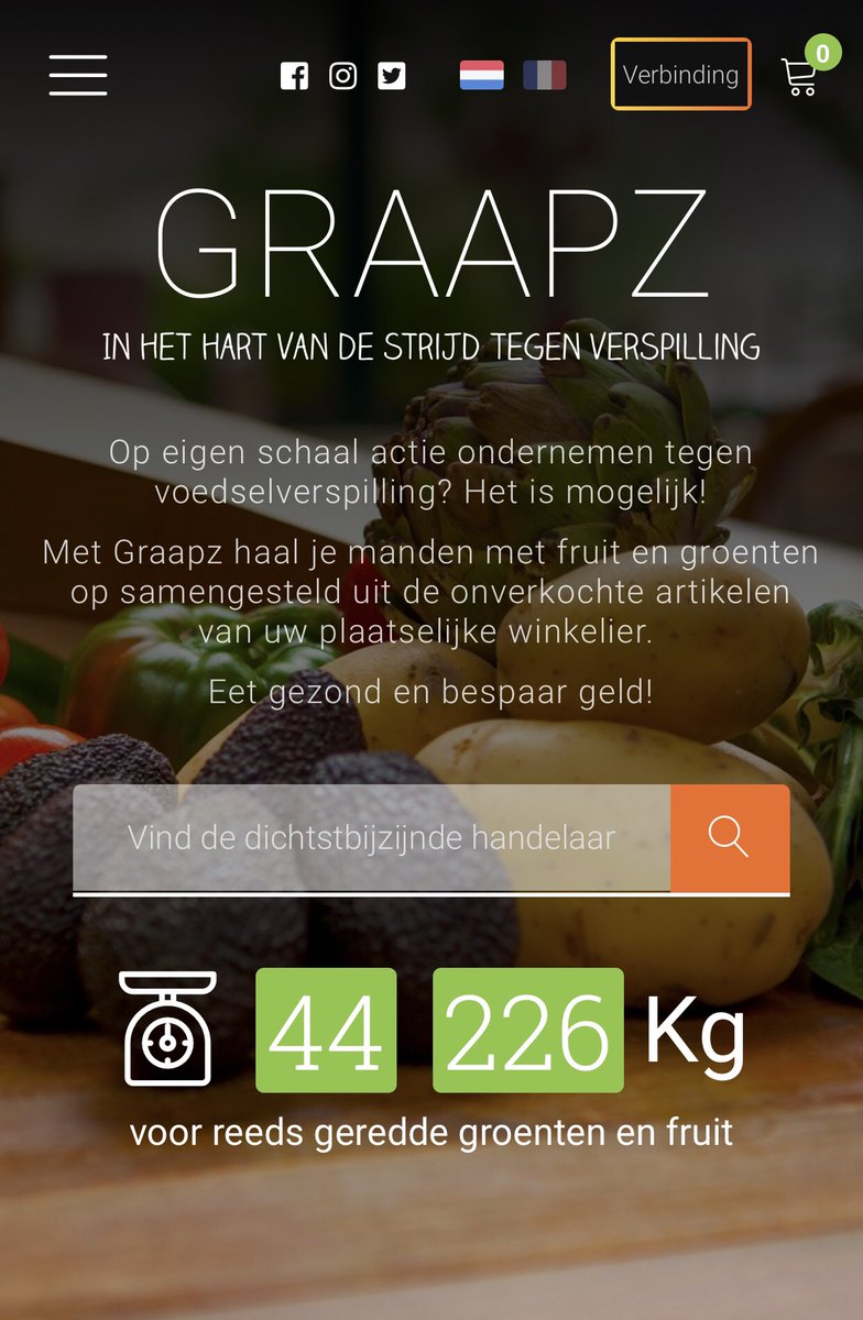 #FoodWasteFest : Join the movement ! 
Save fruits &amp; vegetables 🍅 🍇 with <a href="/GraapzFr/">Graapz</a>, by #PHENIX ! 📲♻️🛒
graapz.com
#Belgique #Brussels #FoodWasteFestival #Bruxelles #Belgium