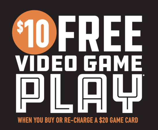 $10 FREE Game Play at Dave & Buster's