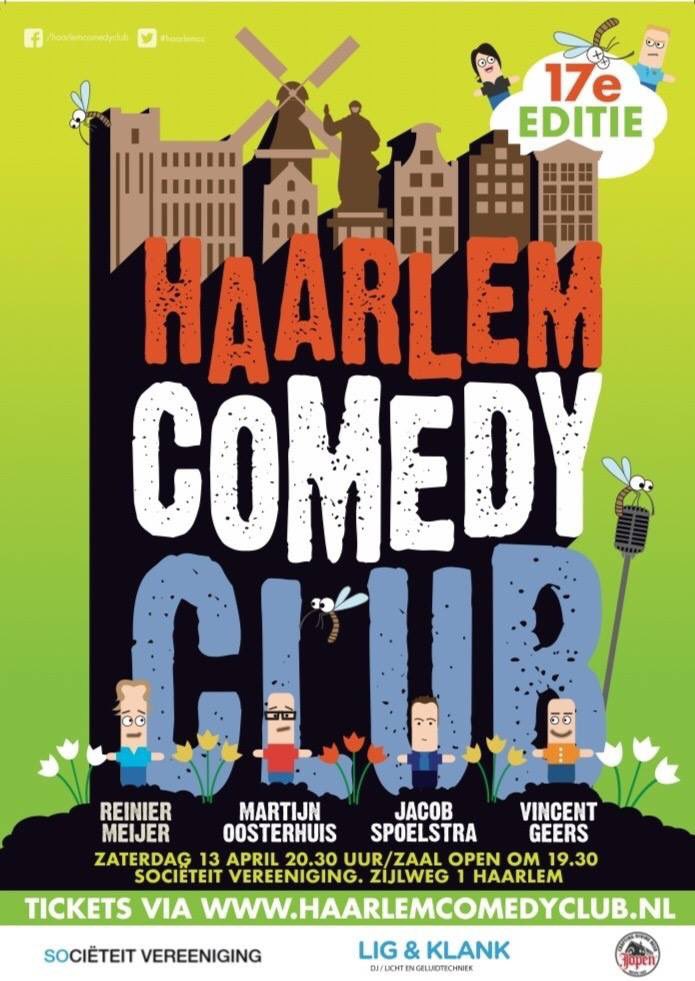 HCC_2015's tweet photo. Nog geen plannen voor volgende week zaterdag? Maar wel zin in een leuk avondje uit met je partner, vrienden, familie of collega’s? Kom dan gezellig naar de 17e editie van de Haarlem Comedy Club in de Societeit Vereeniging in Haarlem! https://t.co/MQVUFwFvSU