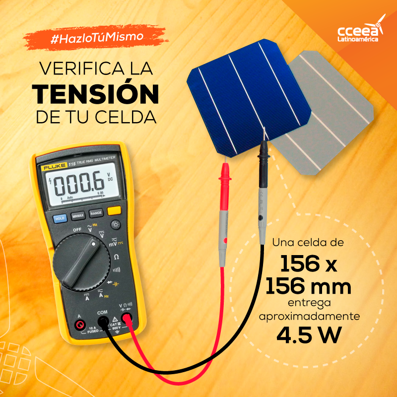 CCEEA's tweet photo. #TipsCCEEA ¡Puedes corroborar el voltaje y corriente de tu panel solar con solo saber el principio básico de operación de una celda! Checa la imagen 👇
😎 ¿Y tu panel solar de cuánta potencia es respecto al número de celdas? https://t.co/IR4Y57yQvK