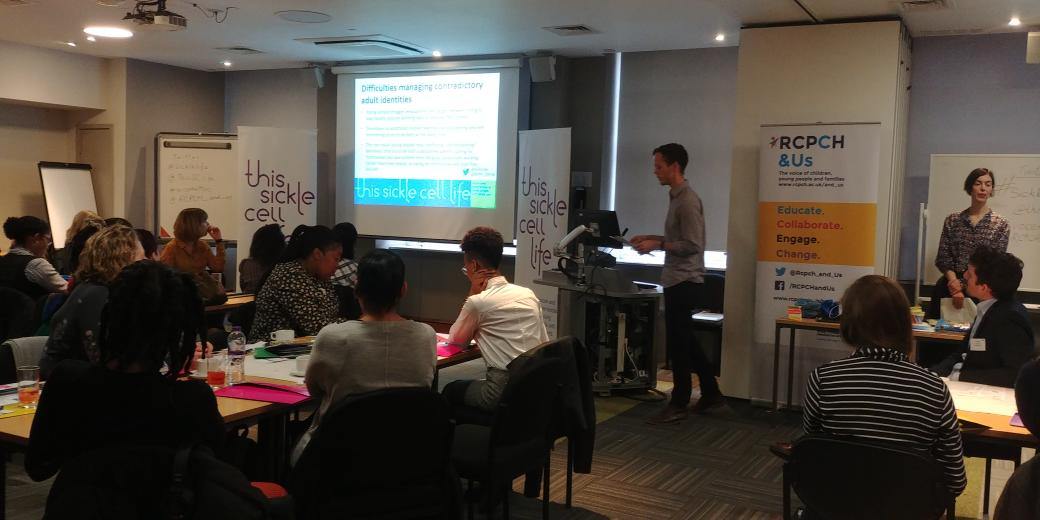 RCPCH_and_Us's tweet image. V excited that "This Sickle Cell Life" event @LSHTM by @ThisSCLife @DEPTH_LSHTM has started! Great to have young people, health teams, schools and charities all together thinking about #Sicklelife #voicematters
