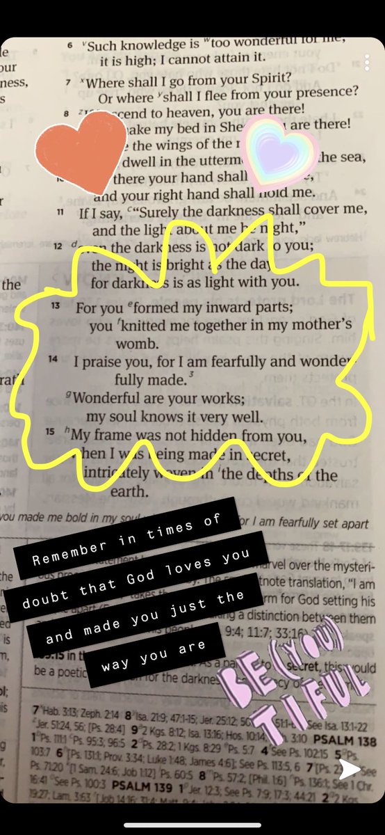 Teacher_PaigeS's tweet photo. Sometimes when life gets me down and I wonder if I am good enough I remember this verse! Thank you God for loving despite all my flaws 💕 #sc356
#booksnaps @TaraMartinEDU @mfrazier313 https://t.co/poq9OacUip