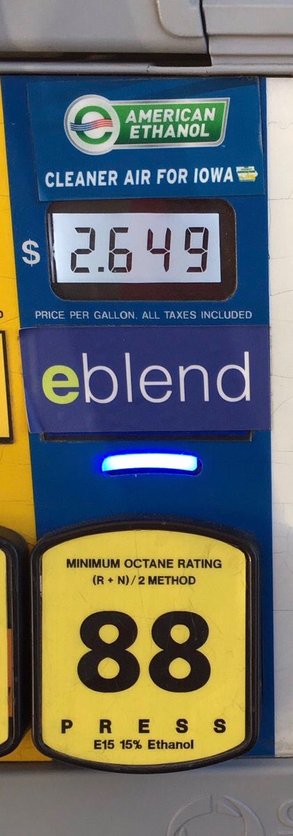 USDA's tweet photo. A new USDA study finds greenhouse gas emissions from corn-based ethanol are about 39% lower than gasoline – learn more https://t.co/dNsSugZElo #OATT #biofuels https://t.co/BtTBo5e3z1
