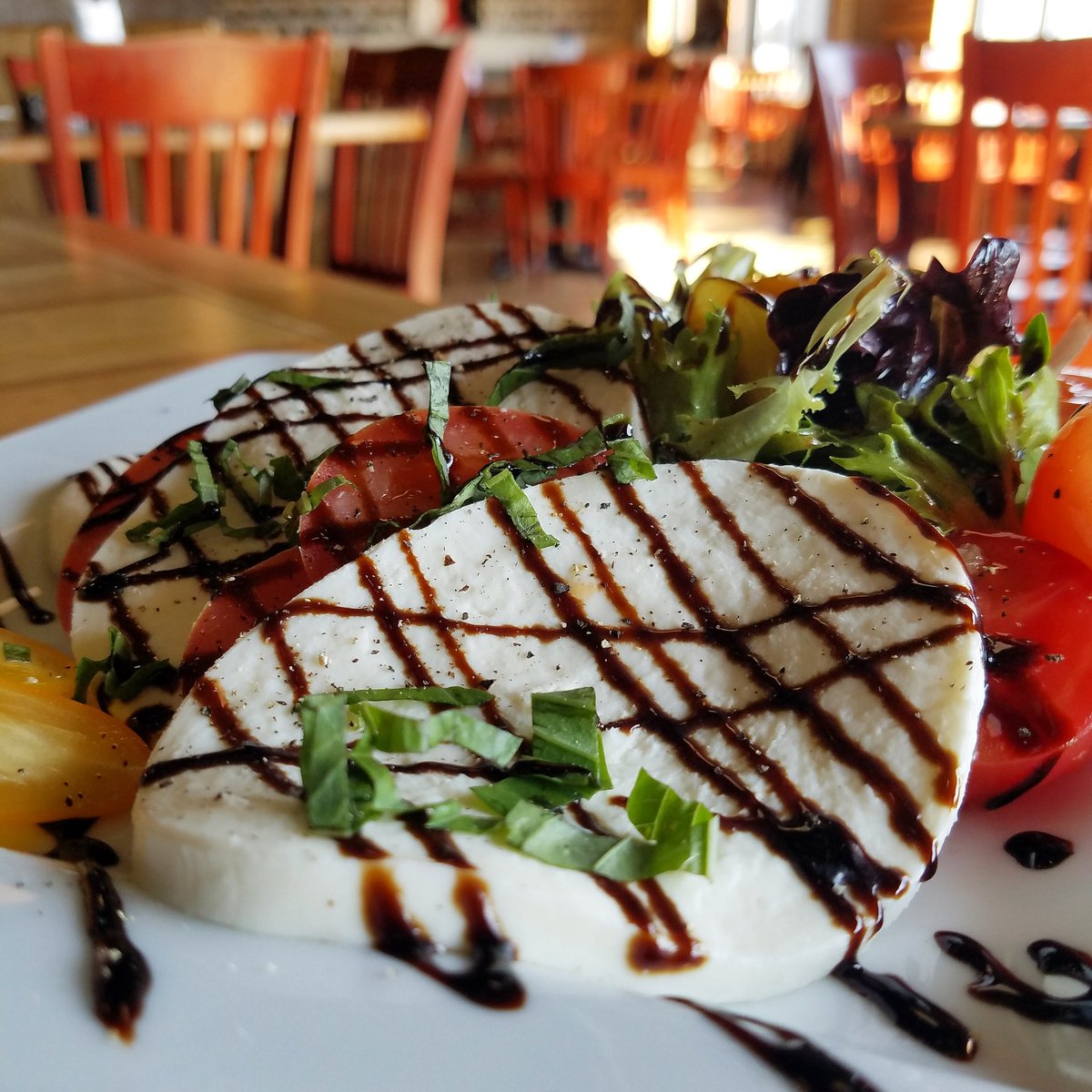 Caprese Salad! Check out today's awesome chalkboard specials! #seadogbrewing #seadogbangor #bangor #bangormaine #mainerestaurants #BangorME #specials #capresesalad #salad