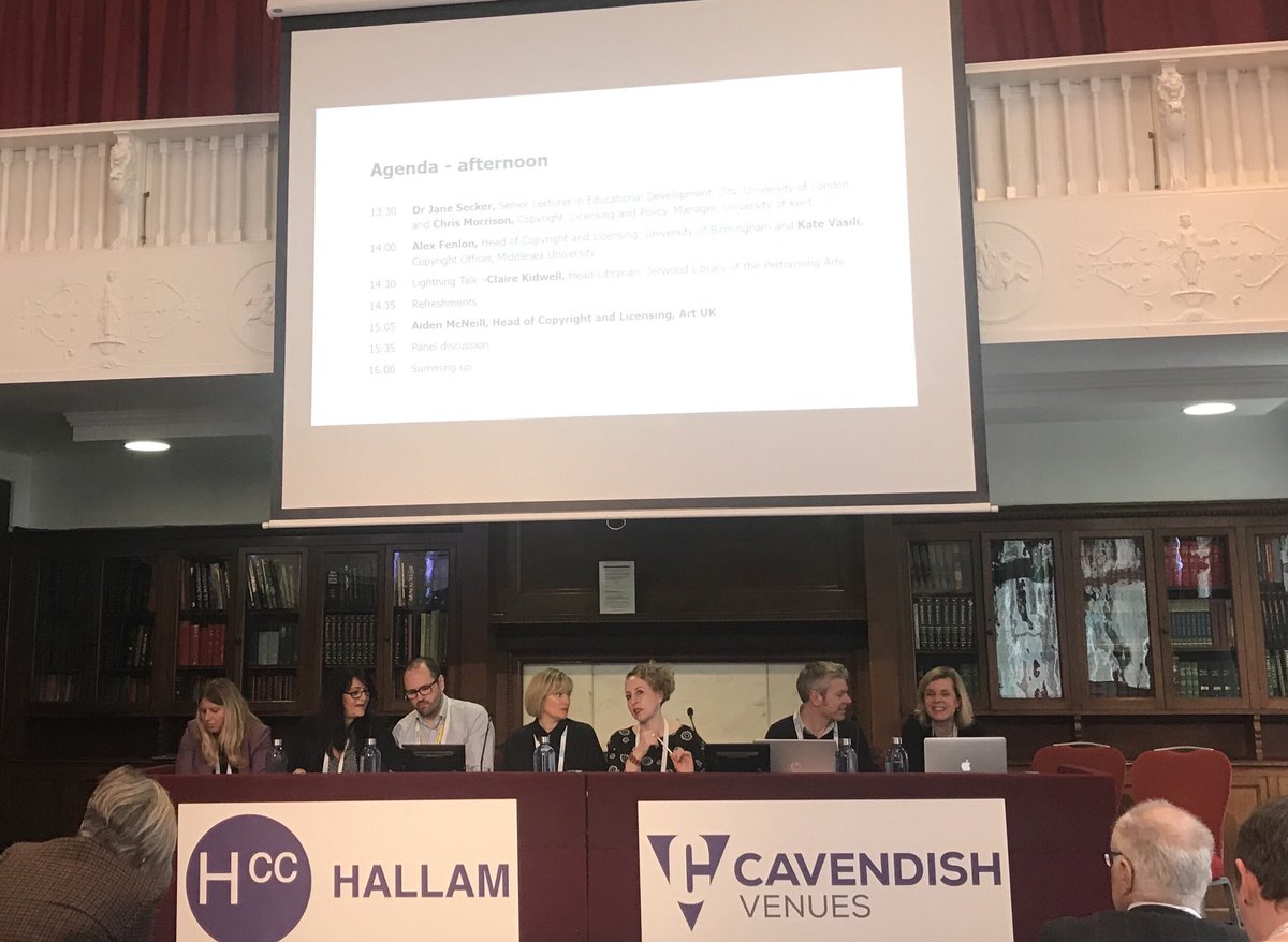 artukdotorg's tweet photo. Our Head of Copyright and Licensing Aidan McNeill spoke about our practises at #CILIPCopy19 today. There were great discussions and important questions raised throughout the day. Thanks for having us @NKorn! https://t.co/2fw32AxuRQ