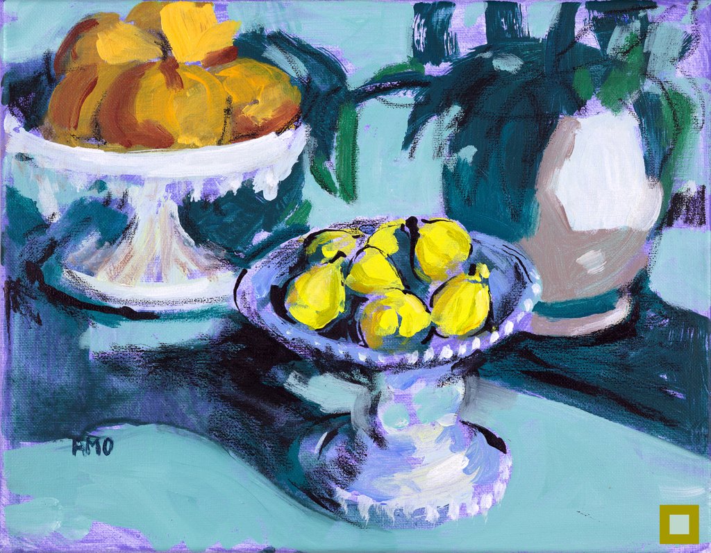 CoSoGallery's tweet image. It&apos;s #BostonDesignWeek! Join IL Decor and the local design community this evening from 6:30-8:30pm for a conversation on the art of entertaining, tableware, and floral display.
.
Pictured: Ann Marie O&apos;Dowd, &quot;Tiger Figs,&quot; acrylic on canvas, 12x15&quot;