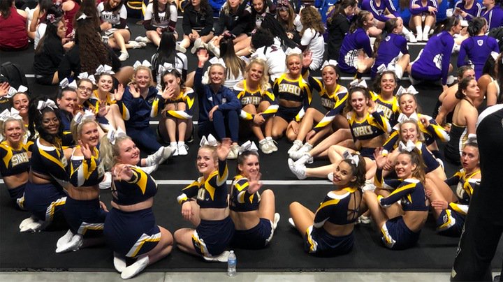 RECAP:  <a href="/SNHU_Cheer/">SNHU Cheer</a> wins regional, heads to national competition in Daytona Beach, Fla.  STORY:  snhupenmen.com/x/nntka