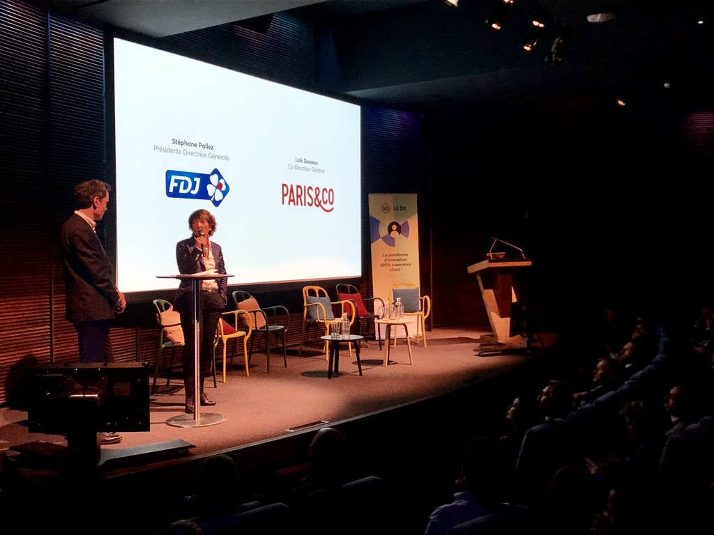 stephane_pallez's tweet photo. C’est avec fierté que j’inaugure aujourd’hui, aux côtés de @loicdos , le 1er incubateur français dédié à l’#expérienceclient omnicanale : @LeD3_Paris. Celui-ci sera hébergé au sein des locaux de @FDJ, avec le soutien d’autres entreprises. #D3opening #LeD3 https://t.co/OOYApeF3p2